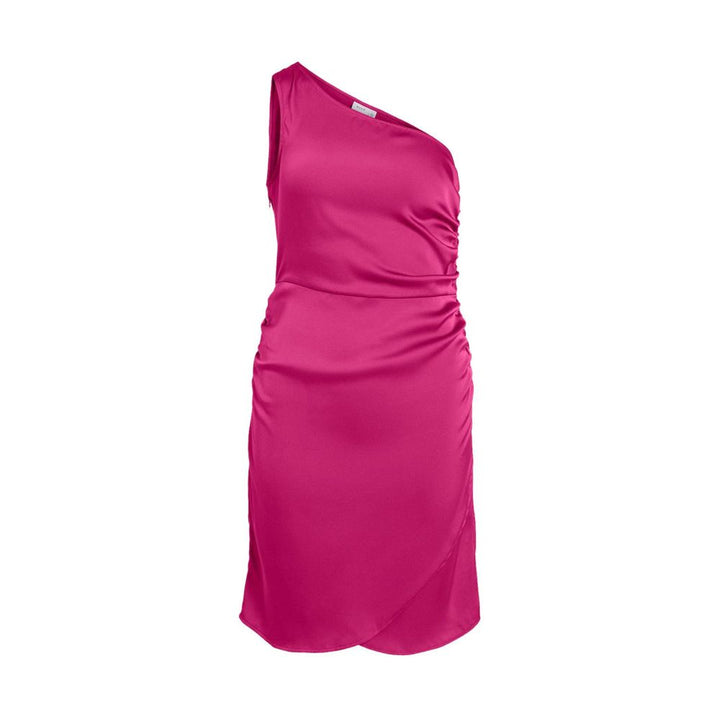 Vila Clothes Fuchsia Polyester Casual Dress