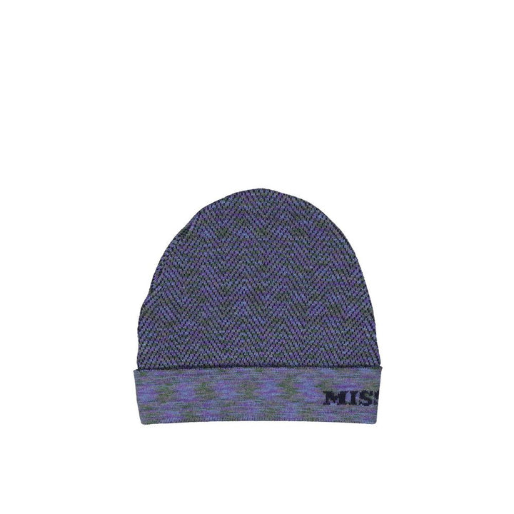 Missoni Purple Wool Beanie