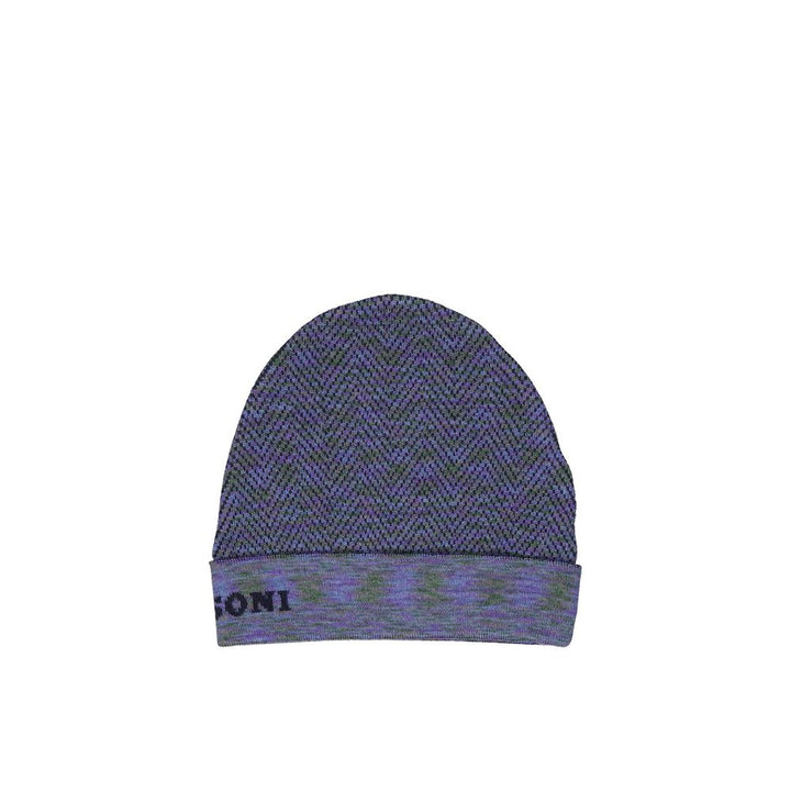 Missoni Purple Wool Beanie