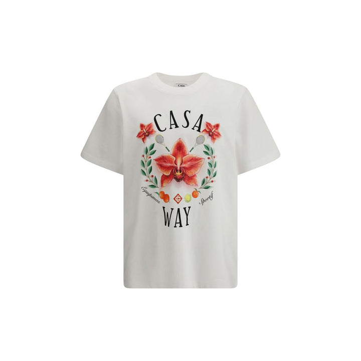 Casablanca White Cotton T-Shirt