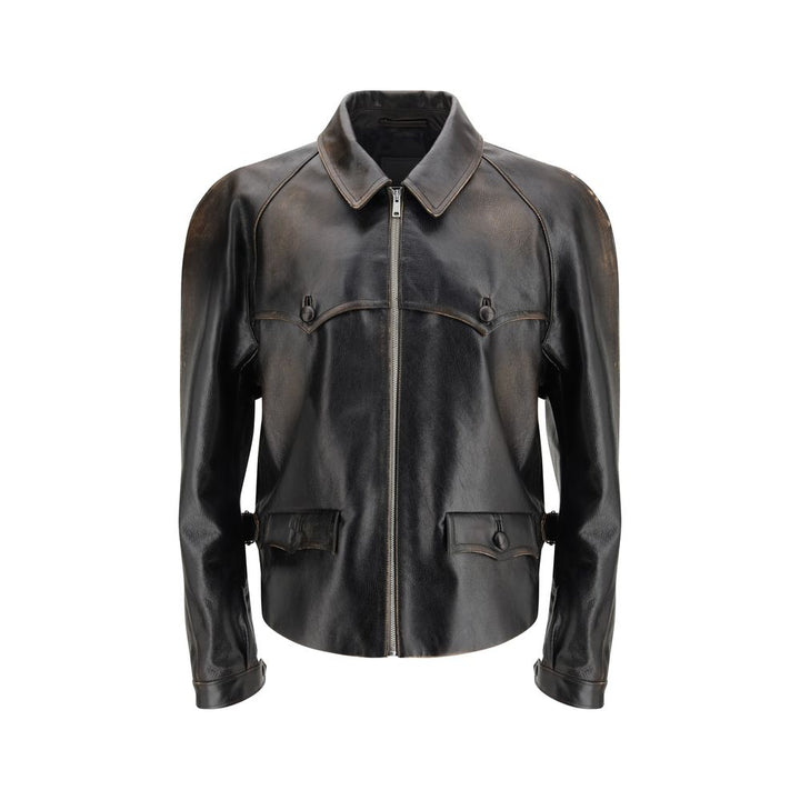 Prada Black Leather Jacket
