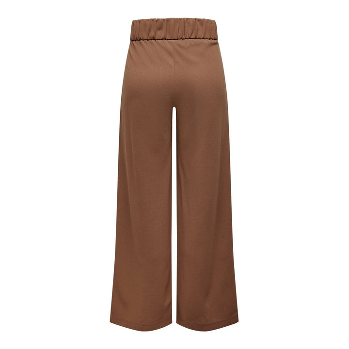 Jacqueline De Yong Brown Viscose Casual Pants