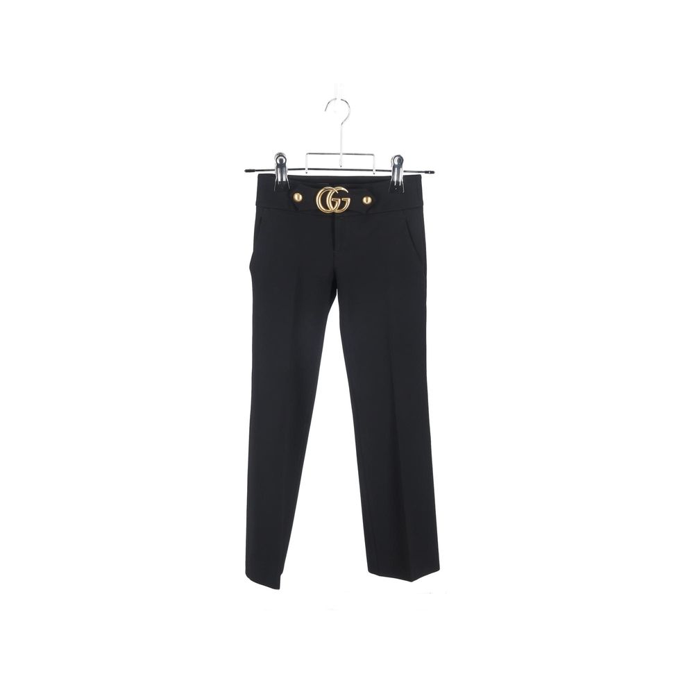 Gucci Black Viscose Dress Pants