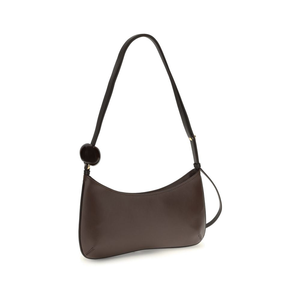Jacquemus Brown Calf Leather Bos Taurus Shoulder Bag