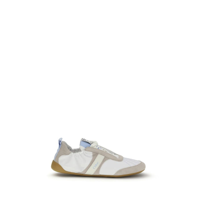 Chloé White Calf Leather Bos Taurus Athletic Sneakers