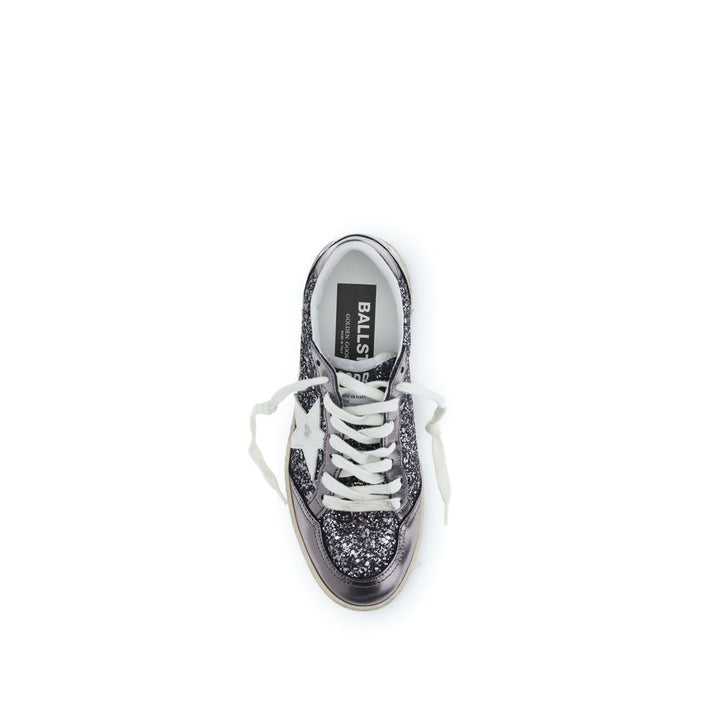 Golden Goose Gray Calf Leather Bos Taurus Low Top Sneakers