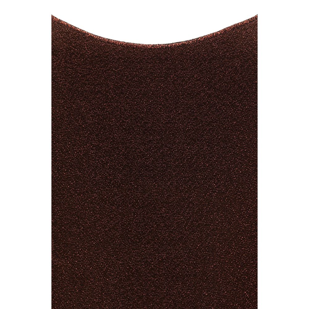 Oséree Brown Metal One-Piece Swimsuit