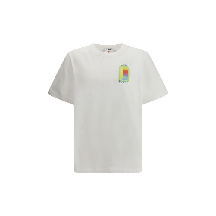 Casablanca White Cotton T-Shirt