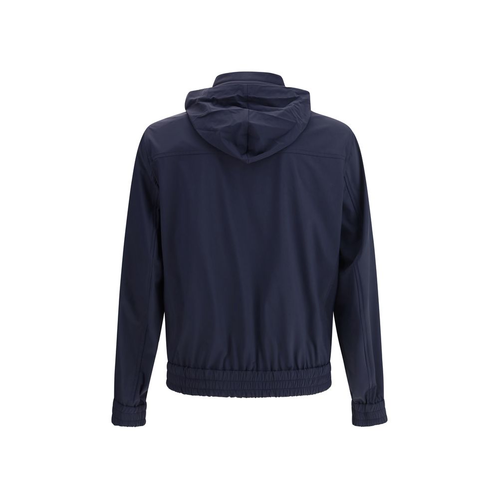 Brunello Cucinelli Blue Polyamide Shell Jacket