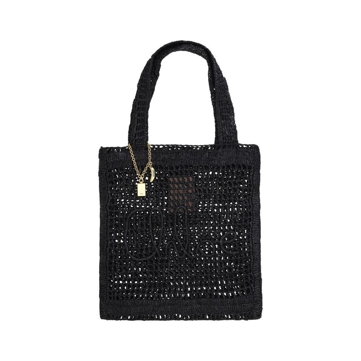 Chloé Black Raffia Raffia Bag