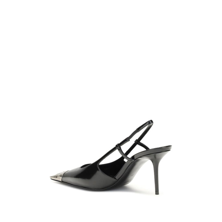 Saint Laurent Black Leather High Heel Pumps