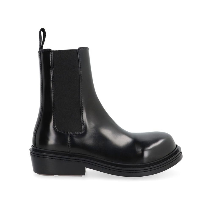 Bottega Veneta Black Calfskin Chelsea Boots