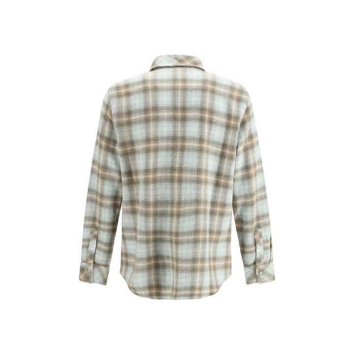 God's True Cashmere Multicolor Cashmere Pattern Shirt