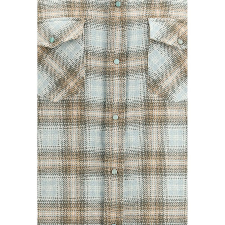 God's True Cashmere Multicolor Cashmere Pattern Shirt