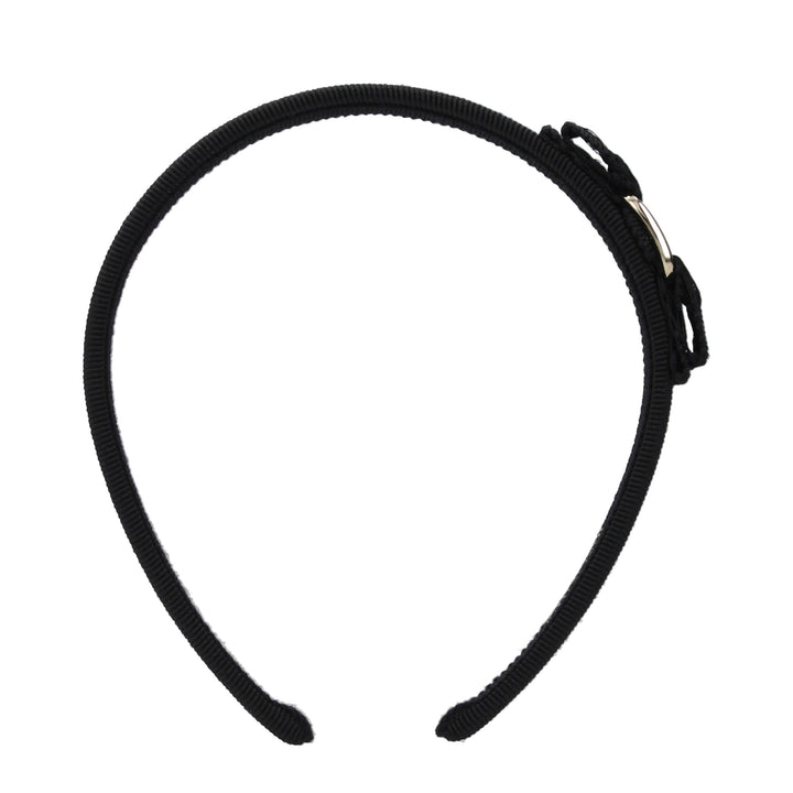 Salvatore Ferragamo Black Cotton Headband