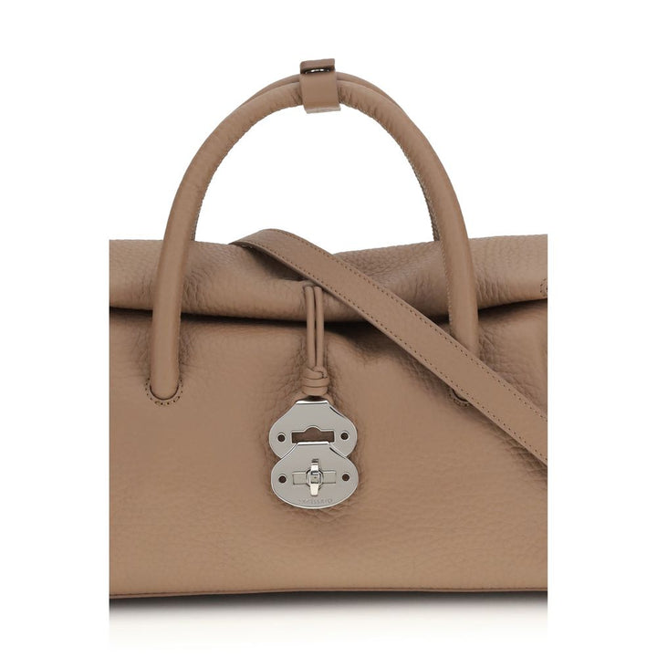 Zanellato Brown Calf Leather Bos Taurus Shoulder Bag