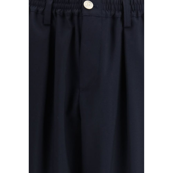 Marni Blue Merino Wool Casual Pants