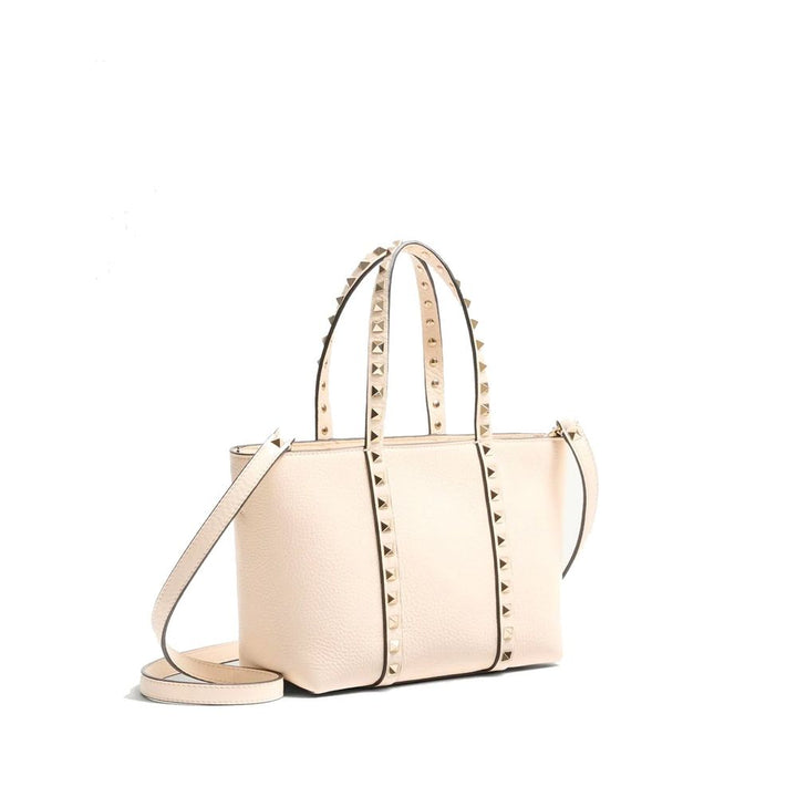 Valentino Garavani Beige Calfskin Tote Bag