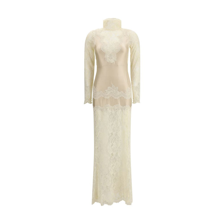 Rabanne Cream Polyamide Long Dress