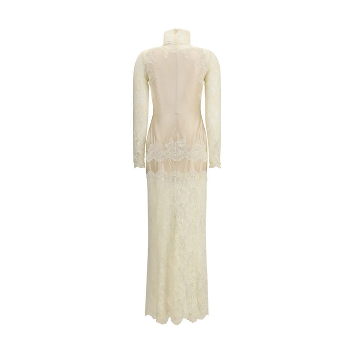 Rabanne Cream Polyamide Long Dress
