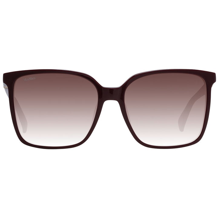 Max Mara Burgundy Plastic Sunglasses