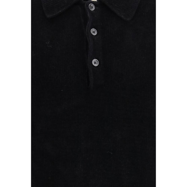 Sunflower Black Cotton Polo Shirt