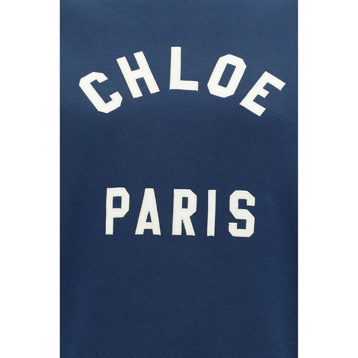 Chloé Blue Cotton Sweatshirt