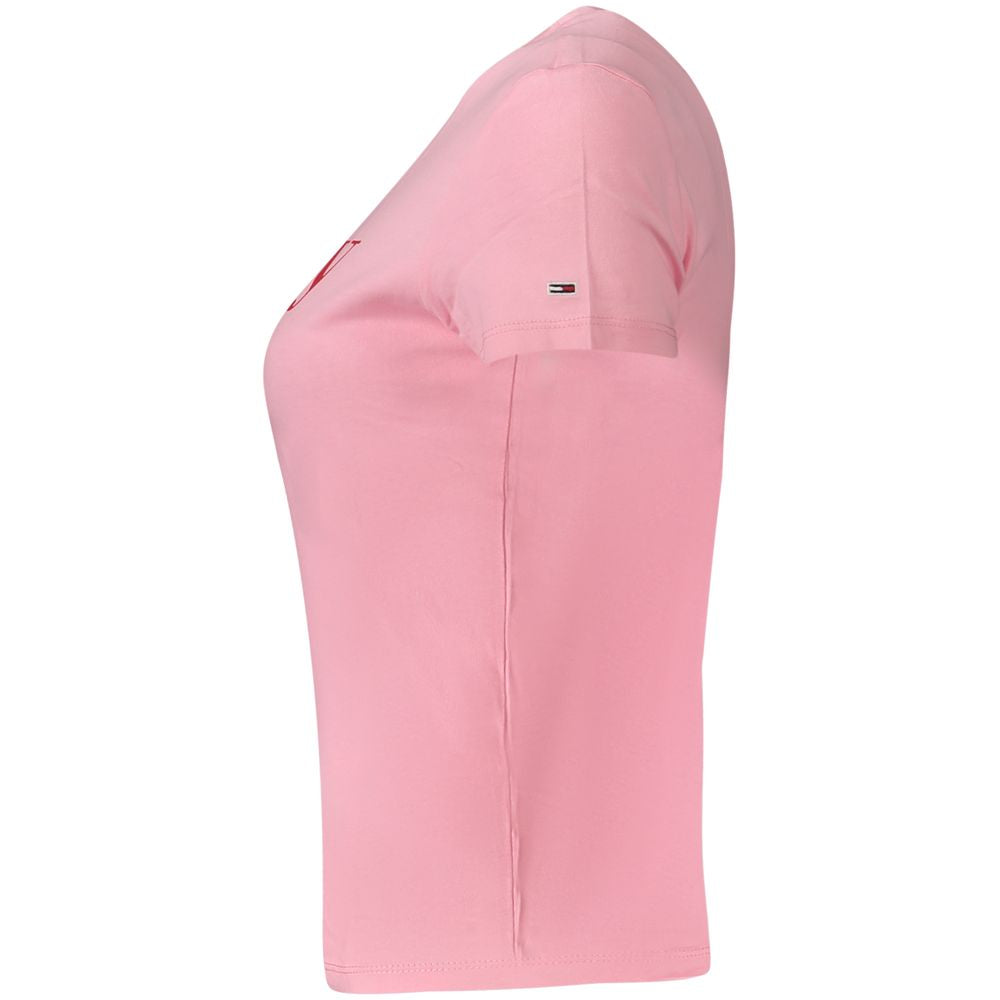 Tommy Hilfiger Rosa Cotton Women T-Shirt