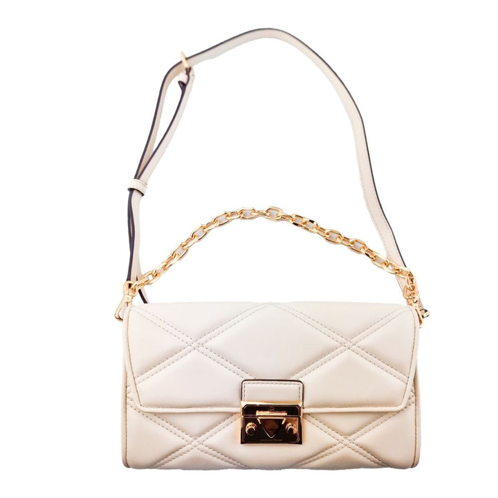 Michael Kors Beige Leather Shoulder Bag