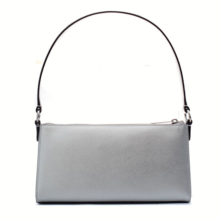 Michael Kors Silver Leather Shoulder Bag