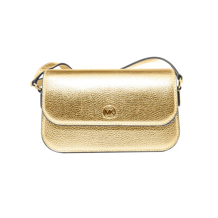Michael Kors Gold Leather Crossbody Bag
