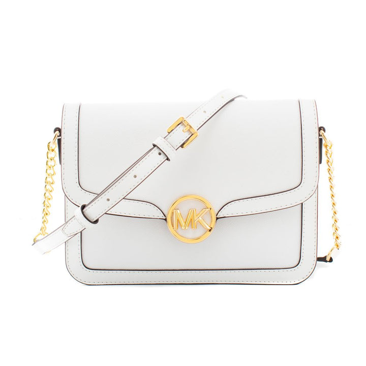 Michael Kors White Canvas Shoulder Bag
