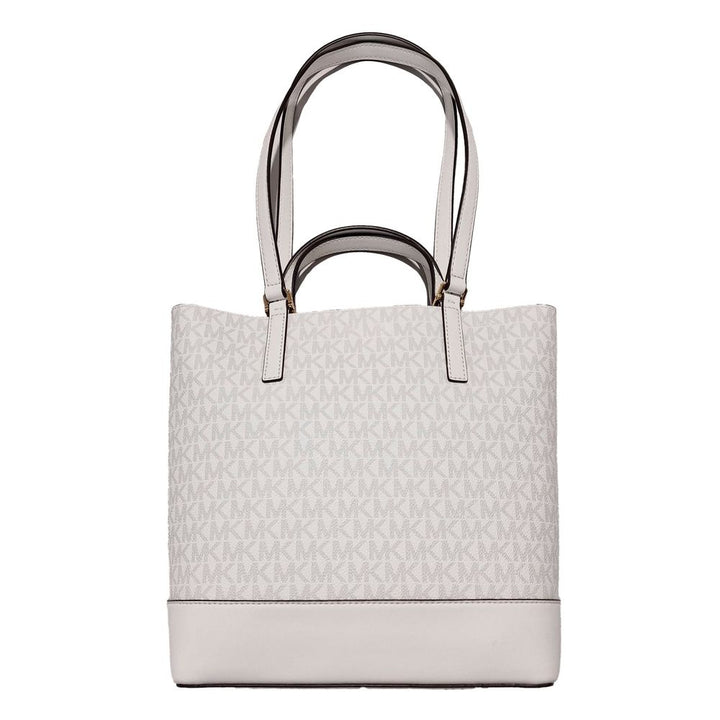 Michael Kors White Leather Tote Bag