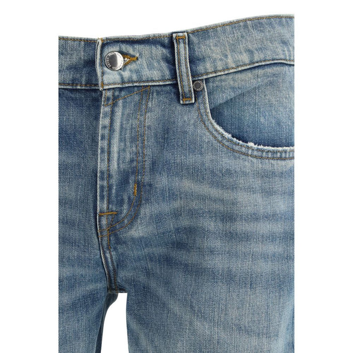 7FOR Light Blue Cotton Bootcut Jeans