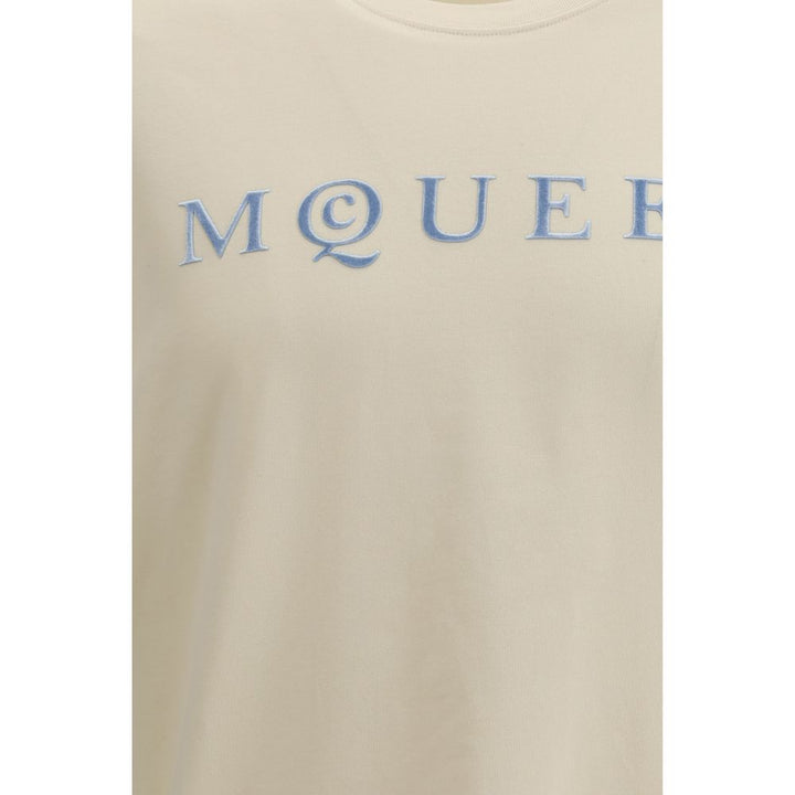 Alexander McQueen Cream Cotton T-Shirt