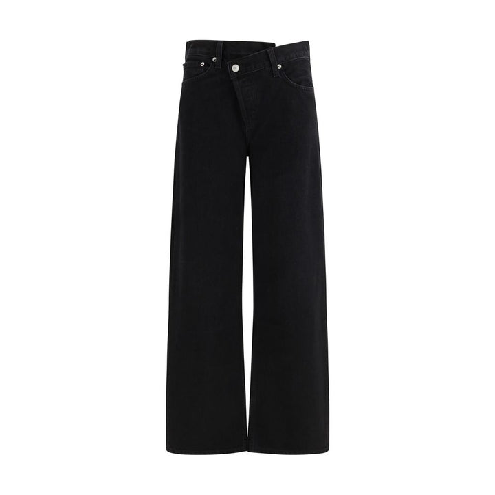 Agolde Black Cotton Jeans Denim