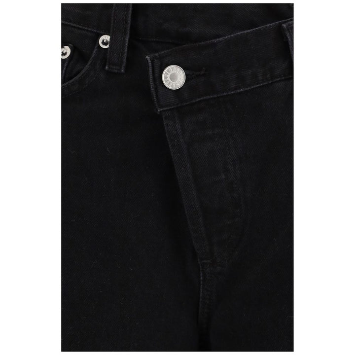 Agolde Black Cotton Jeans Denim