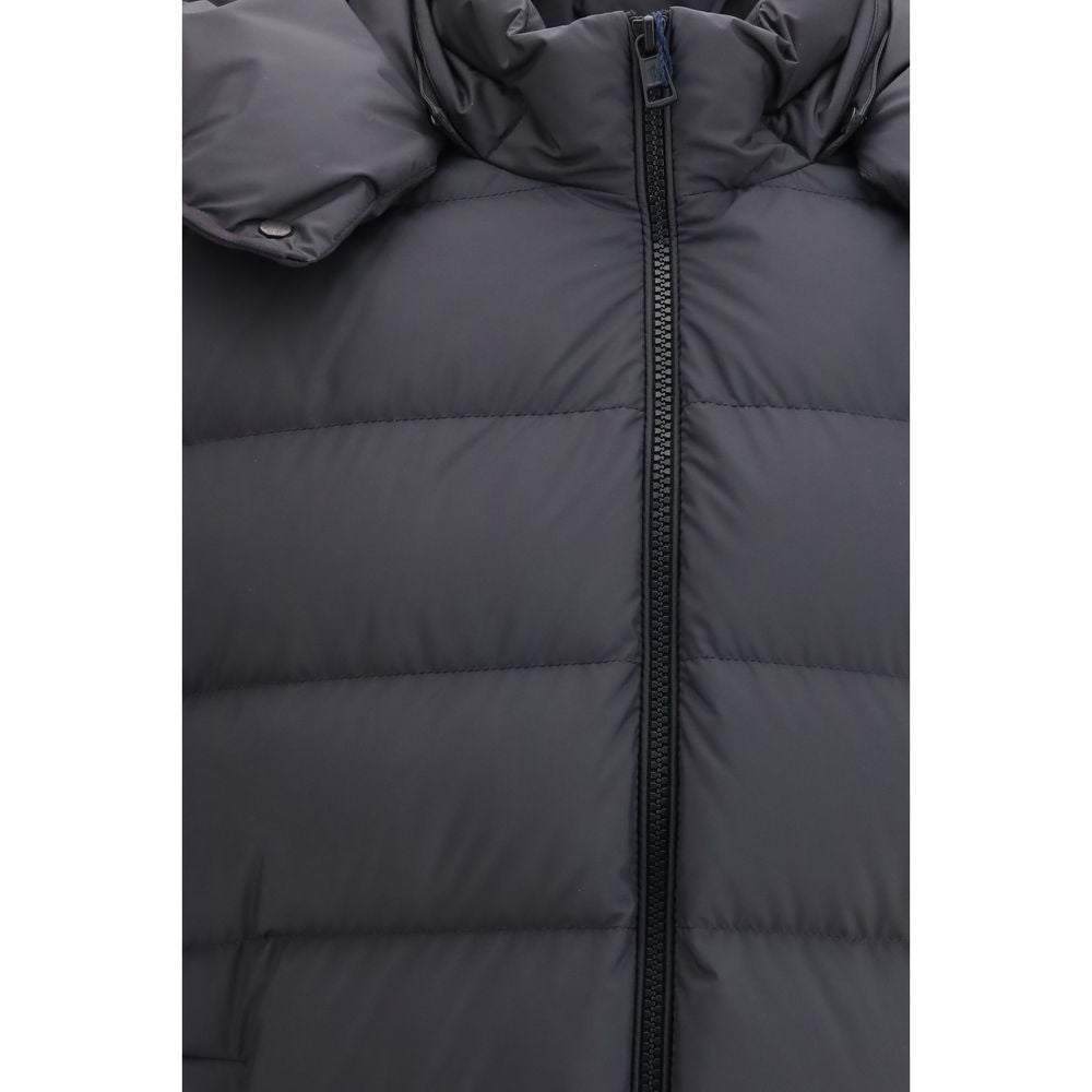Moncler Gray Polyester Shell Jacket