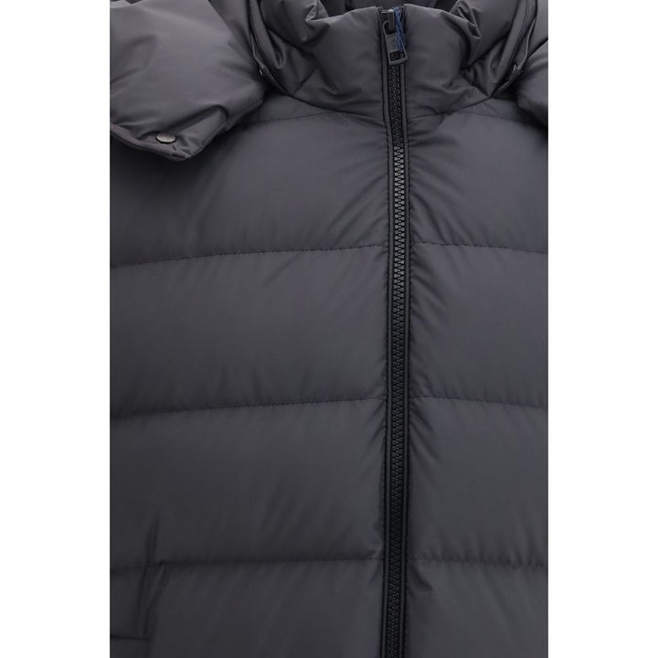 Moncler Gray Polyester Shell Jacket