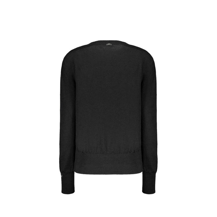 Herno Black Virgin Wool Sweatshirt