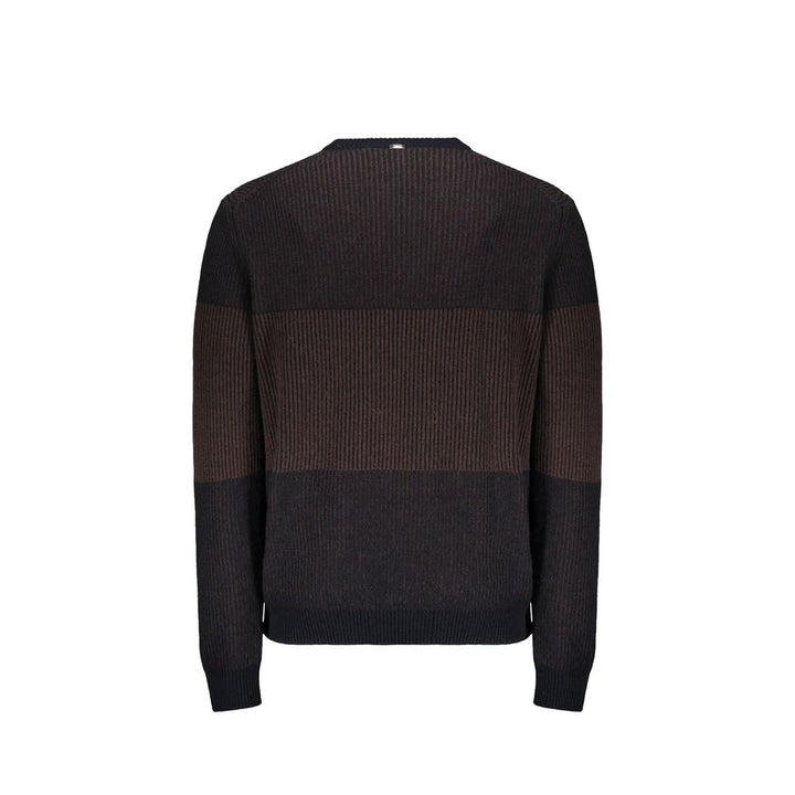 Herno Blue Wool Sweatshirt