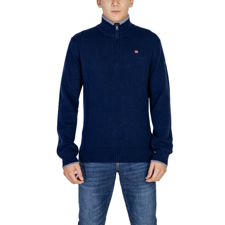 Napapijri Blue Wool Sweatshirt