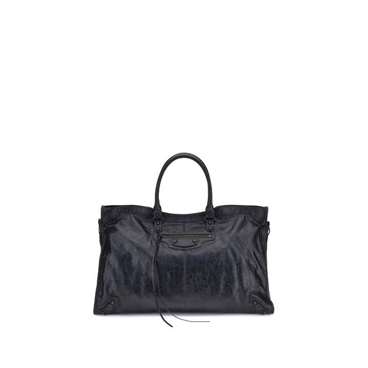 Balenciaga Black Calf Leather Bos Taurus Shoulder Bag