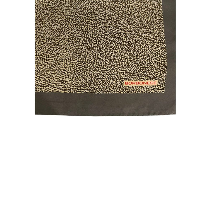 Borbonese Grey Silk Women Scarf