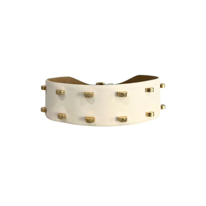 Borbonese White Genuine Leather Women Belt