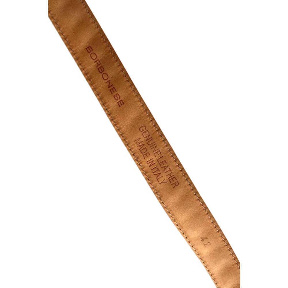 Borbonese White Leather Women's Belt