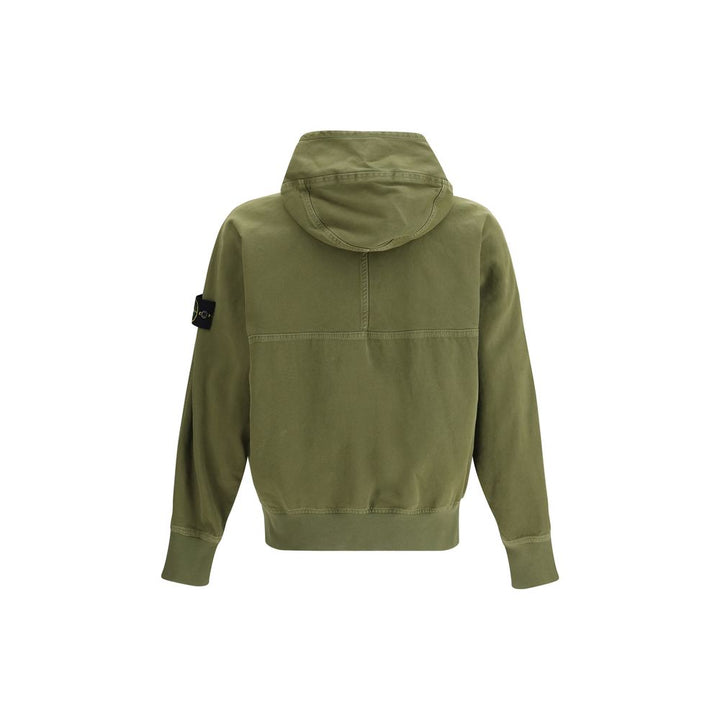 Stone Island Bicolor Cotton Sweatshirt
