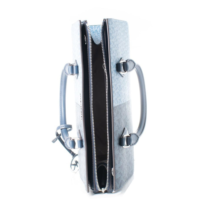 Michael Kors Blue Canvas Handbag