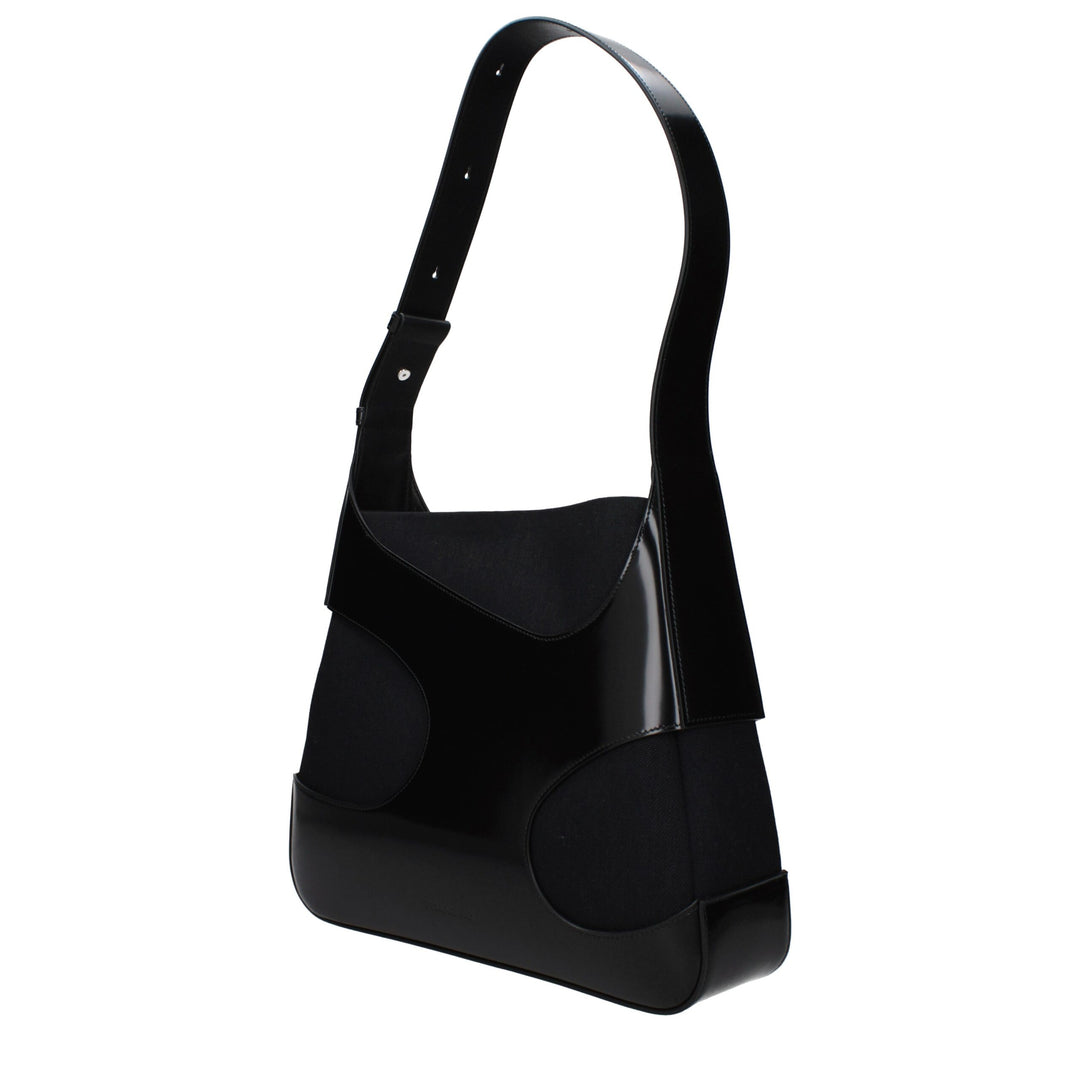 Salvatore Ferragamo Black Fabric Shoulder Bag