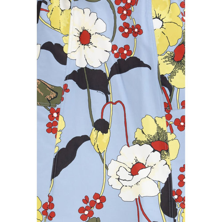 Marni Multicolor Cotton Midi Skirt